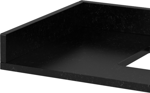 Vanity Top Collection Black Granite Sidesplash SSPLASH21BG