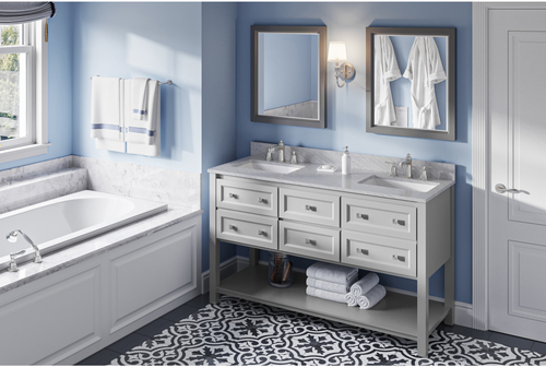 Adler 60'' Grey Vanity, double bowl VN2ADL-60-GR-NT