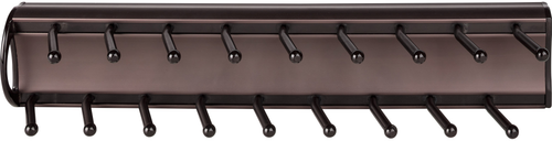 Tie, Belt, & Pant Organizers Dark Bronze 14'' Tie Rack 355T-ORB