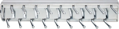Tie, Belt, & Pant Organizers Polished Chrome 14'' Tie Rack 355T-PC