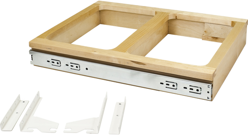 Waste Solution-Wood Top Mount Double Black 50 Quart Top-Mount Trashcan Pullout for 21'' Opening CAN-TMD2150B-K Waste Solution-Wood Top Mount Double Black 50 Quart Top-Mount Trashcan Pullout for 21'' Opening CAN-TMD2150B-K