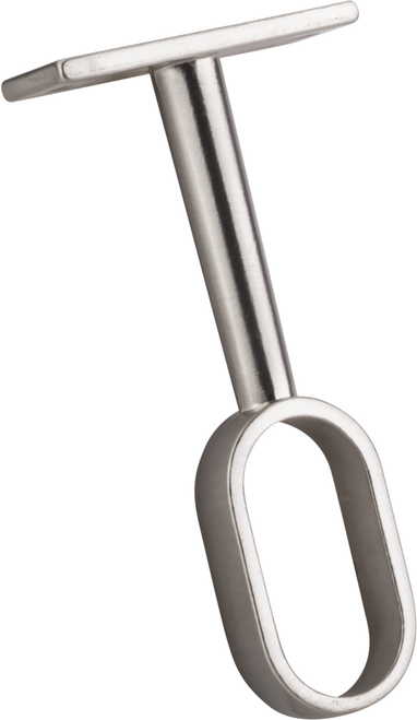 Closet Rod Brackets Satin Nickel Center Support Bracket for Oval Closet Rods M7190-SN