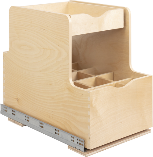 SpecialtyRollouts 15'' Wood Double Drawer Bottle Rollout ROBTD15-WB SpecialtyRollouts 15'' Wood Double Drawer Bottle Rollout ROBTD15-WB