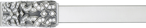 8'' cc Evening Dress 4 Appliance Pull, Clear Crystal, Matte Silver Finish 10335/8/MS
