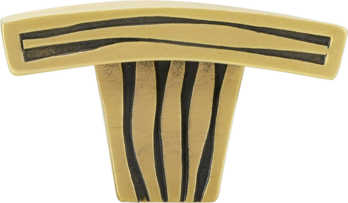 Wave Rectangle Knob, Museum Gold 10685MG
