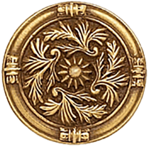 Edgar Berebi Geneve Knob In Florentine Gold Plate 7179FG