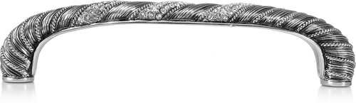 5'' cc Waldorf Pull, Clear Crystal Burnish Silver Finish 7730/16
