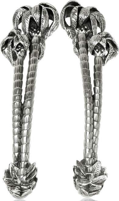 5'' cc Key Largo Pull, Right & Left Pair Burnish Silver Finish 7732/6X