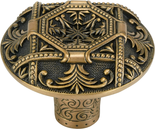 Edgar Berebi Portsmouth Knob In Museum Gold Plate 7744-1