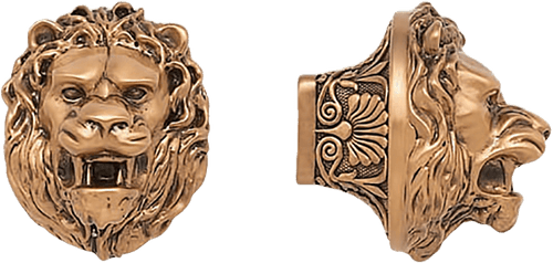 Lion In Winter Knob Museum Gold Finish 8196/1