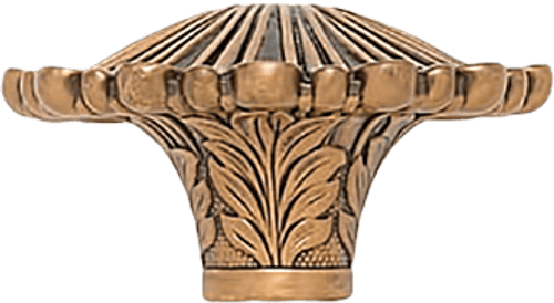 Edgar Berebi Federal Shell Knob In Museum Gold Plate 8245-1