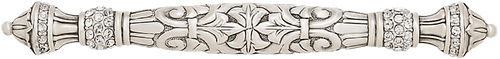 3'' cc Belleview Pull, Clear Crystal Burnish Silver Finish 8306/16