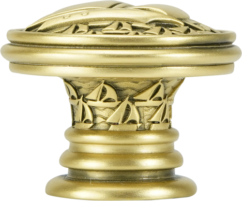 Yacht Club Sailboat Knob, Florentine Gold 8539FG
