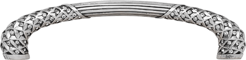 Florence 5'' cc Pull, Decorated With Swarovski® Clear Crystal, Burnished Silver 9845/16
