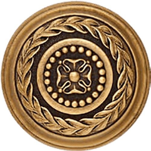 Edgar Berebi Kingston Knob In Burnished Brass Plate 9866BB
