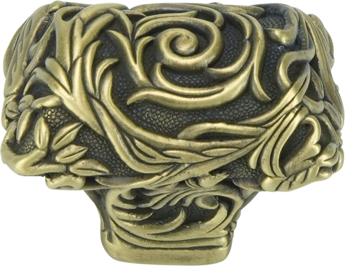 Ellington Rectangle Knob, Burnish Brass 9896BB