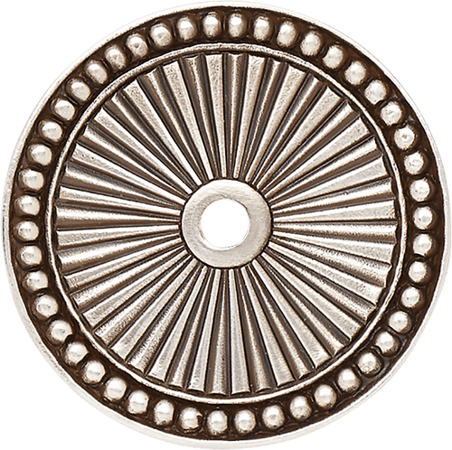 Chesapeake Back Plate, Burnished Silver Finish 9978-6