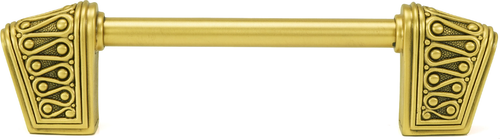 Urban Metro Rivoli 4'' cc Knob-pull; Museum Gold Plate 101384/MG