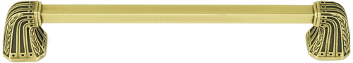 Urban Metro Saville 8'' cc Pull; Burnish Brass Plate 101438/BB