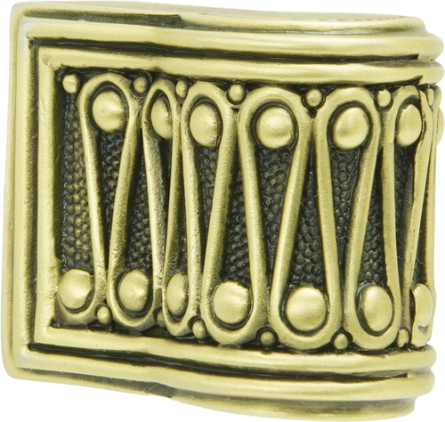 Urban Metro Rivoli Knob; Burnish Brass Plate 101491/BB