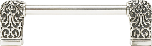 Urban Metro Via Veneto 4'' cc Knob-pull; Burnish Silver Plate 101524/BS