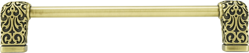 Urban Metro Via Veneto 6'' cc Pull; Burnish Brass Plate 101526/BB