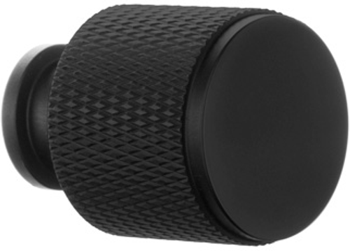 Beslagsboden Knob - black/knurled BB451