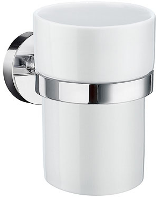 Home Tumbler wall mounted - porcelain/ polished chrome HK343P