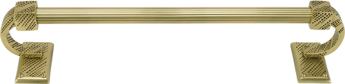 Sutton 30'' Towel Bar, Reeded Handle, Florentine Gold Finish 2200R/30/FG