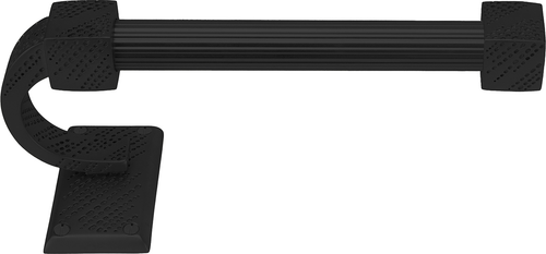 Sutton Tissue Bar Right, Reeded Handle, Matte Black Finish 2201R/4