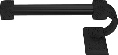 Sutton Tissue Bar Left, Reeded Handle, Matte Black Finish 2202R/4