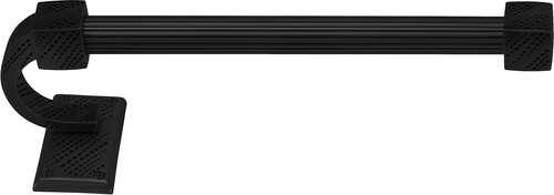 Sutton 8'' Hand Towel Bar Right, Reeded Handle, Matte Black Finish 2209R/4