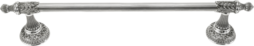 Hampton Crystalized 18'' Towel Bar, Decorated With Clear Swarovski Crystals, Burnished Silver Finish 2550/18/16
