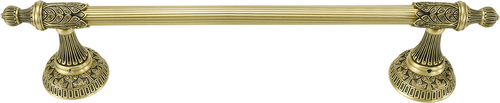 Hampton Crystalized 30'' Towel Bar, Decorated With Light Colorado Topaz Swarovski Crystals, Burnished Brass Finish 2550/30/BB