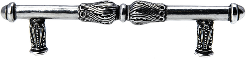 Acanthus 4'' cc pull with feather scroll in Chalice. 1051-9