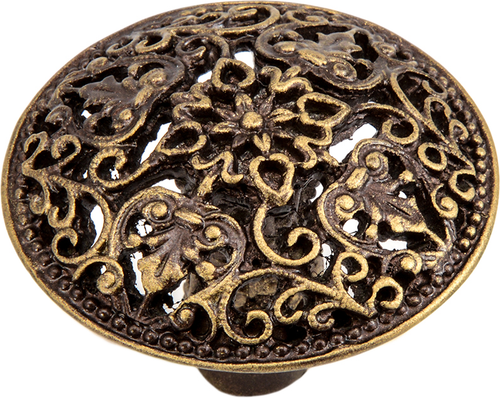 Juliane Grace large knob in Antique Brass. 142-3
