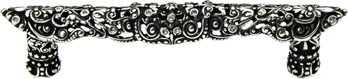 Juliane Grace 4'' cc pull with Swarovski Clear Crystals 149-9C