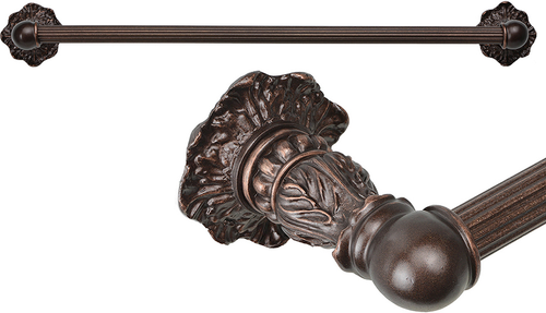 Acanthus 36'' cc towel bar Renaissance style with 5/8'' reeded center 1641R-22