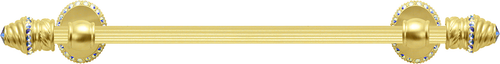 Cache Caché II 16'' cc towel bar with 80 rivoli Swarovski Aurore Boreale Crystals with 5/8'' reeded center 1810R-8AB
