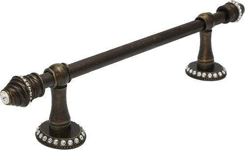 Cache Caché II 24'' cc towel bar with 80 rivoli Swarovski Clear Crystals with 5/8'' smooth center 1811-3C Cache Caché II 24'' cc towel bar with 80 rivoli Swarovski Clear Crystals with 5/8'' smooth center 1811-3C