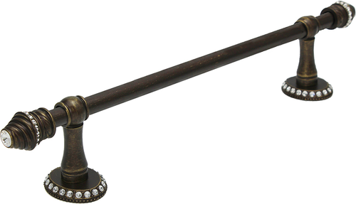 Cache Caché II 36'' cc towel bar with 80 rivoli Swarovski Clear Crystals with 5/8'' smooth center 1813-3C
