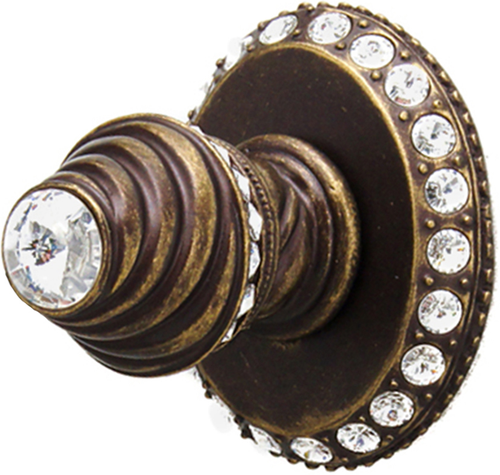 Cache Caché II large hook with 40 rivoli Swarovski Clear Crystals 1827-3C