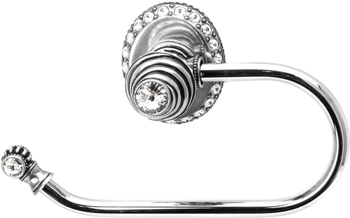 Cache Caché ll large swing tissue smooth ring left with 42 rivoli Swarovski Clear Crystals 1852-9C