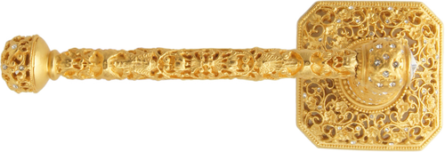 Juliane Grace tissue bar left with Swarovski Clear Crystals 4072-8C