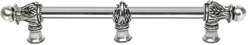 Acanthus 12'' cc with 5/8'' smooth center & center brace long pull Romanesque style in Chalice. 5557-9