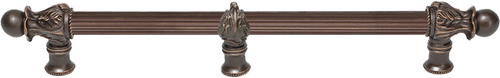 Acanthus 12'' cc with 5/8'' reeded center long pull Romanesque style with center brace 5557R-22