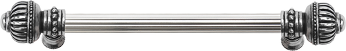 Cricket Cage 9'' cc with 5/8'' reeded center long pull large finial in Chalice. 5571R-9
