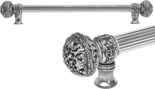 Juliane Grace 18'' cc with 5/8'' reeded center long pull large finial in Chalice. 5603R-9
