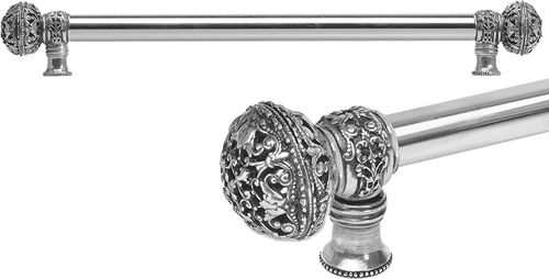 Juliane Grace 22'' cc with 5/8'' smooth center long pull large finial in Chalice. 5604-9