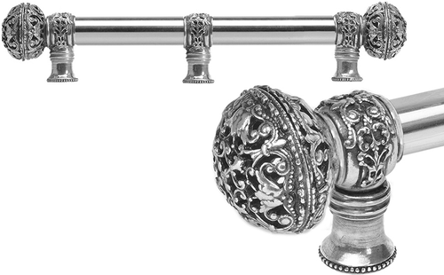 Juliane Grace 9'' cc with 5/8'' smooth center long pull & center brace large finial in Chalice. 5606-9